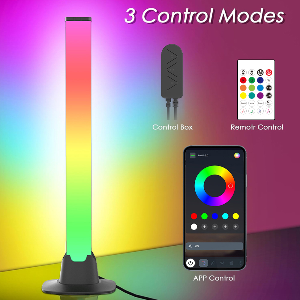 แถบไฟ LED RGB พร้อมระบบบลูทูธ  - Desk Setup With Tv บทวิจารณ์และราคา