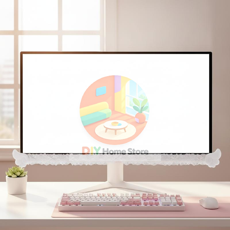 ขอบจอคอมพิวเตอร์ลายลูกไม้สีสัน - Setup Desk Monitor บทวิจารณ์และราคา