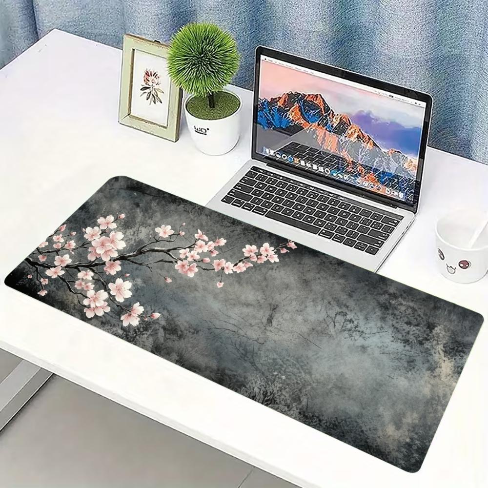แผ่นรองโต๊ะขนาดใหญ่ลายหมึกดอกพ - Desk Setup Pc And Laptop บทวิจารณ์และราคา