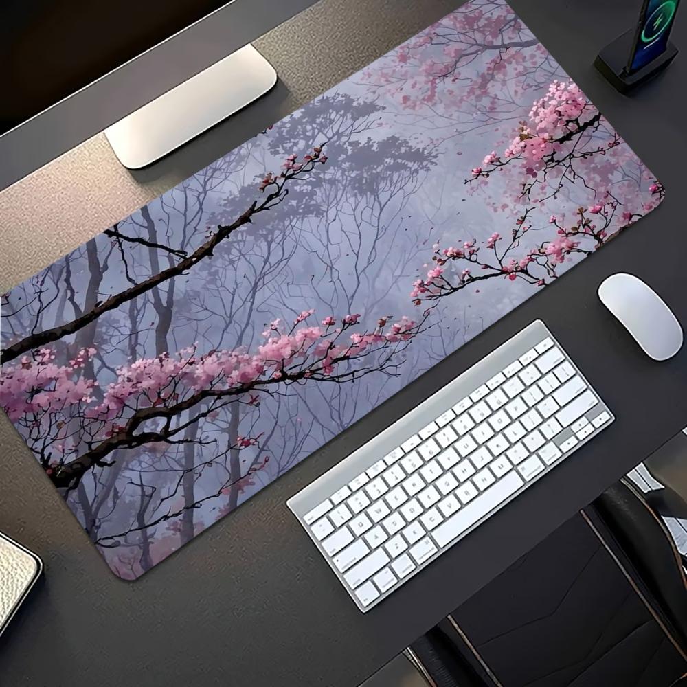 แผ่นรองโต๊ะขนาดใหญ่ลายหมึกดอกพ - Desk Setup Pc And Laptop บทวิจารณ์และราคา