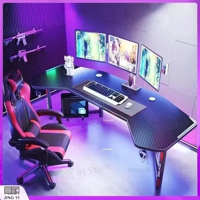 โต๊ะเกมมิ่งมืออาชีพ โต๊ะคอมพิว - Desk Setup L Shaped บทวิจารณ์และราคา