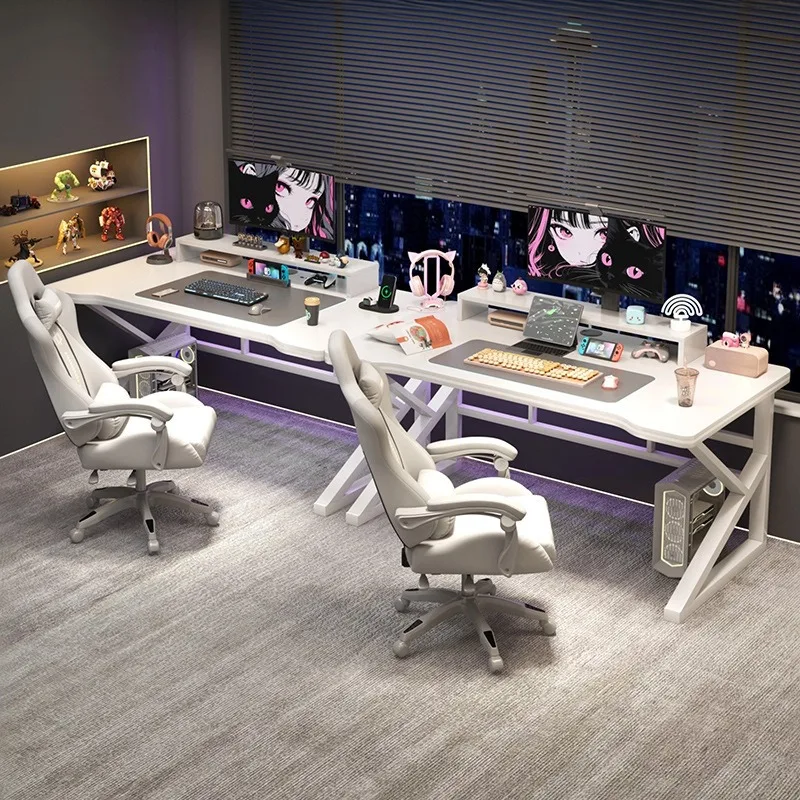 โต๊ะคอมพิวเตอร์สำหรับสองคน โต๊ - Desk Setup L Shaped บทวิจารณ์และราคา